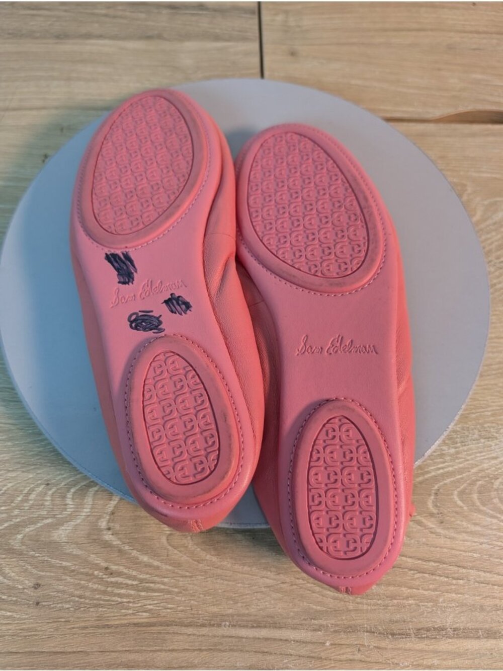 Sam Edelman Felicia Classic Ballet Flats Saddle Leather Pink Size 6 - Picture 6 of 7